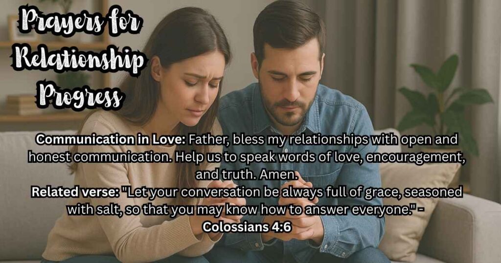 5 Best Prayers for Relationship Progress and Communication in Love pray