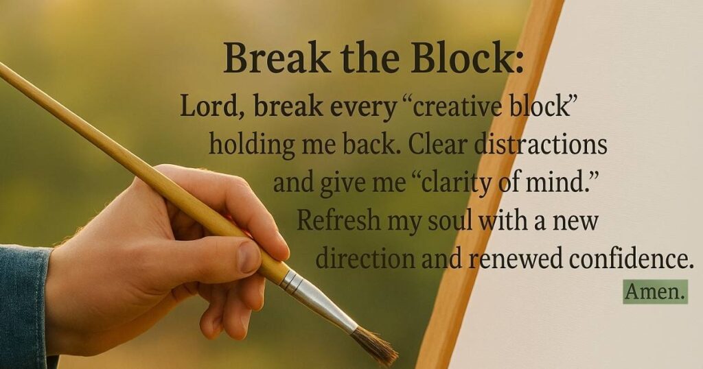 Prayers for Overcoming Creative Blocks for Artists  And Best Prayer About Art And Creativity brings peace.