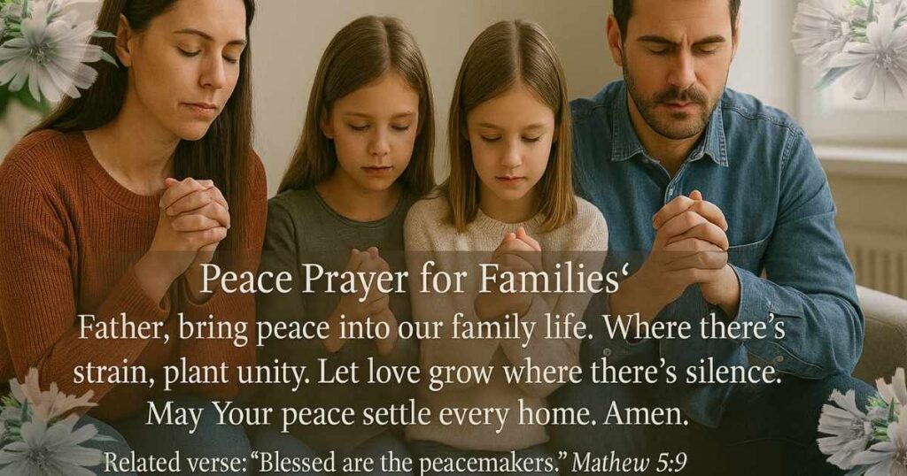 Prayers for Peace at the End of the Year End Prayer