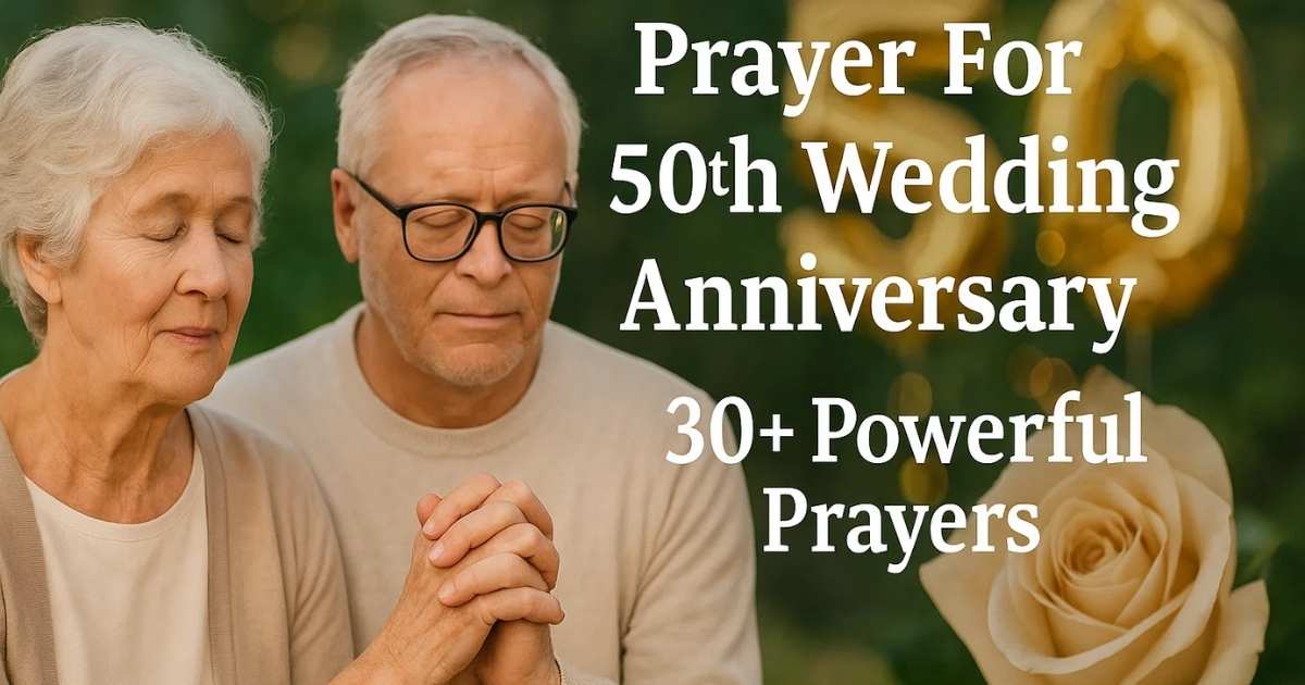 Prayer For 50th Wedding Anniversary