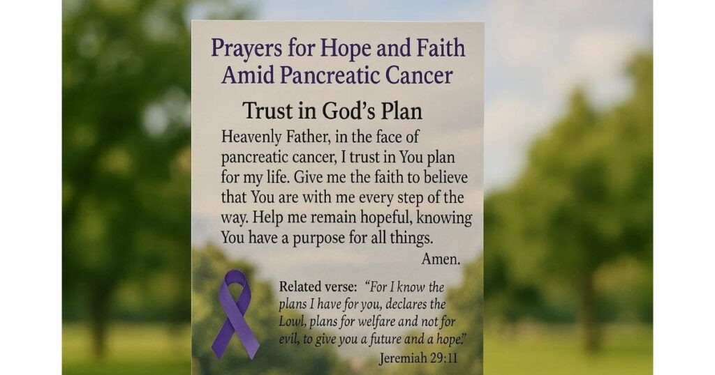 Prayer for Pancreatic Cancer Hope and Faith Amid 