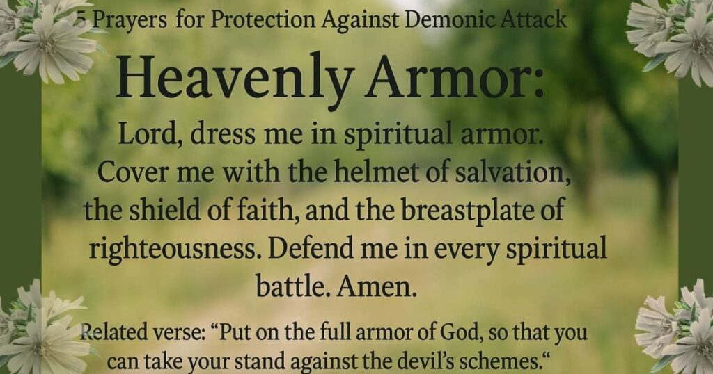 Prayers for Protection Against Demonic Attack