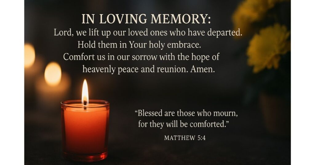 Prayers for Remembering Loved Ones on All Souls Day