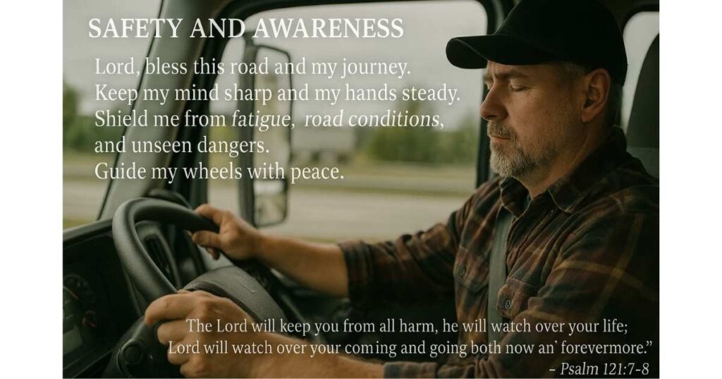Safe Driving Truck Driver Prayer For Awareness