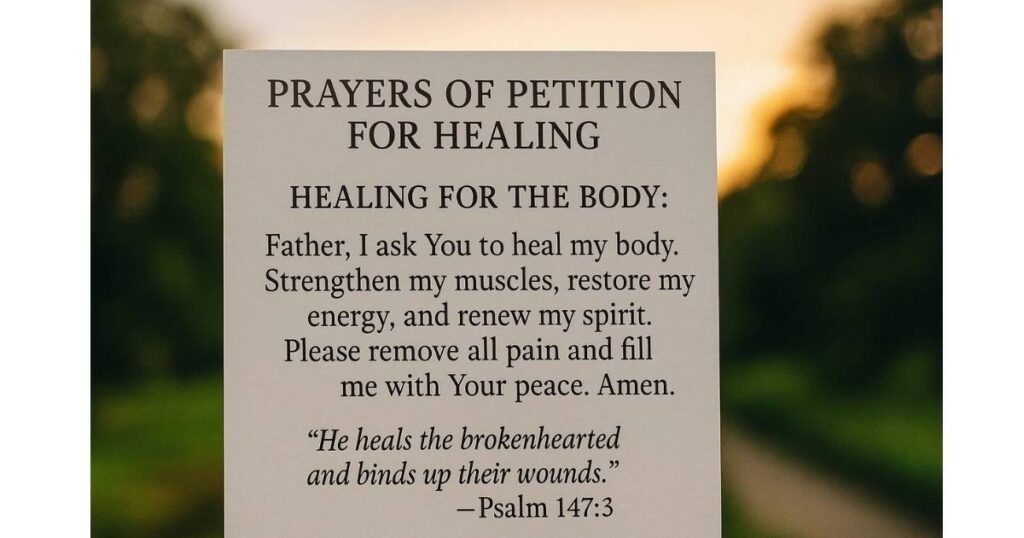 Prayers of Petition for Peace