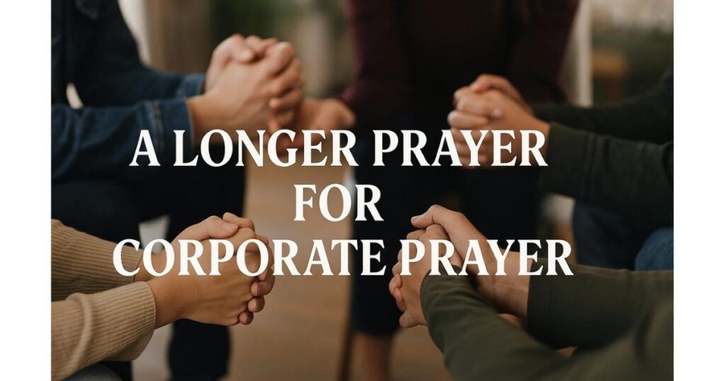 A Longer Prayer For Corporate Prayer Points