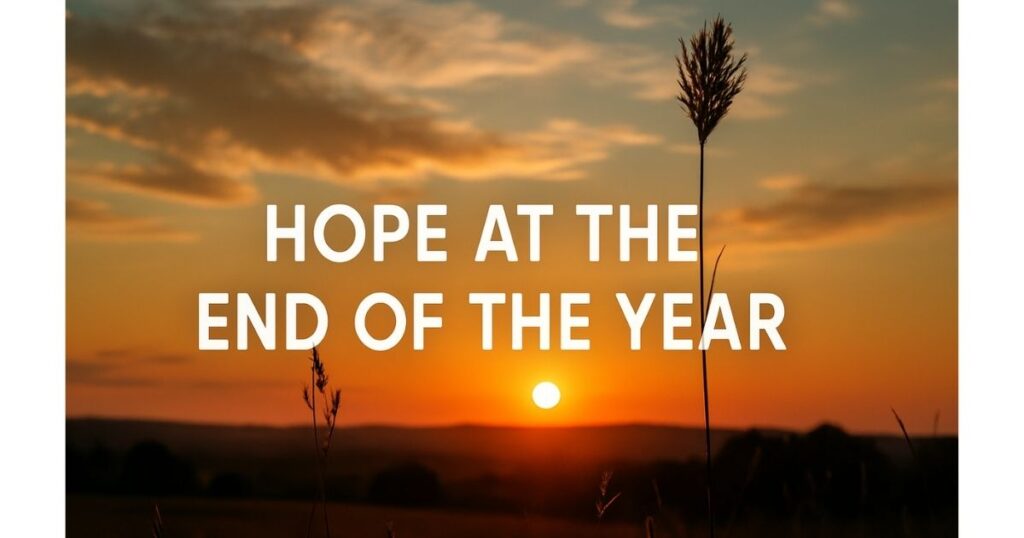 Hope at the End of the Year